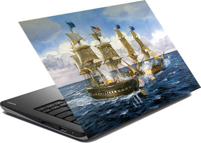

hifex two ship vinyl Laptop Decal 15.6
