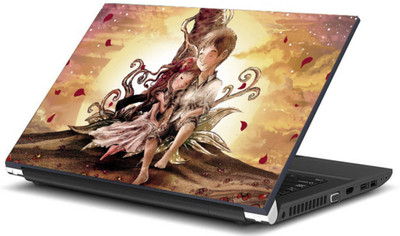 

Print Shapes Girl with boy under tree Vinyl Laptop Decal 15.6