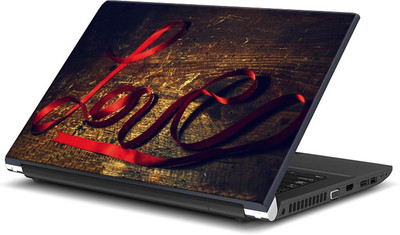 

ShopMantra Love Ribbon Typography Vinyl Laptop Decal 15.6