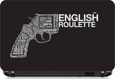 

Print Shapes English gun typo Vinyl Laptop Decal 15.6