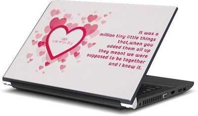 

ShopMantra Vector Heart Pattern Skin Vinyl Laptop Decal 15.6