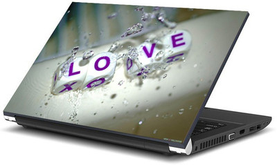 

Geek Love Dice in water Laminated Vinyl Laptop Decal 15.6