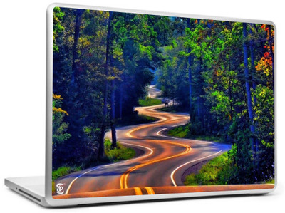 

Print Shapes Colorful Autumn Zig Zag Road Vinyl Laptop Decal 15.6
