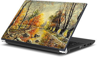 

ShopMantra Landscape Nature Winter Painting Vinyl Laptop Decal 15.6