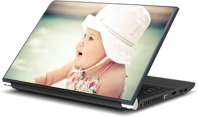 Artifa Adorable Baby with Hat Vinyl Laptop Decal 15.6