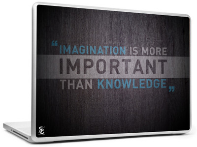 

Print Shapes Imagination is important quote Vinyl Laptop Decal 15.6
