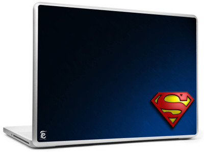 

Print Shapes Superman logo with blue abstract Vinyl Laptop Decal 15.6