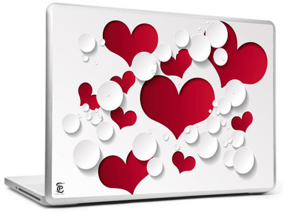 

Print Shapes Heart Texture Vinyl Laptop Decal 15.6