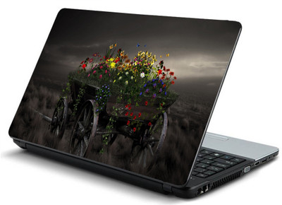 

Geek flower wagon HQ Laminated Vinyl Laptop Decal 15.6