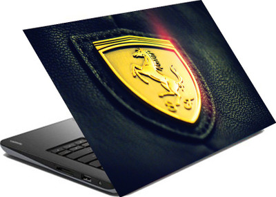 

hifex LOGO FERRARI BLACK AND GOLD vinyl Laptop Decal 15.6