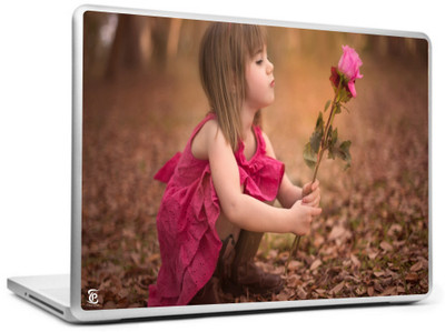 

Print Shapes Baby girl with Red rose Vinyl Laptop Decal 15.6