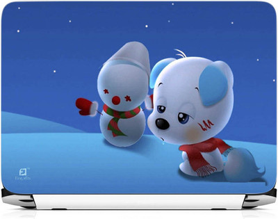 

FineArts Puppy On Blue Ice Vinyl Laptop Decal 15.6
