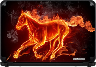

Jack Parrot Horse Fire Vinyl Laptop Decal 15.5