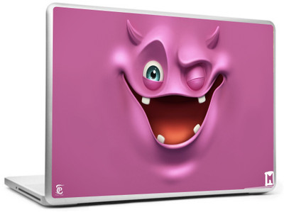 

Print Shapes Pink wink smiley face Vinyl Laptop Decal 15.6