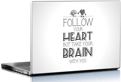 Seven Rays Follow Your Heart Vinyl Laptop Decal 15.6