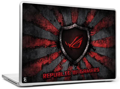 

Print Shapes Red republic of gamers logo Vinyl Laptop Decal 15.6