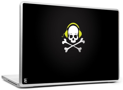 

Print Shapes Skull with headphone Vinyl Laptop Decal 15.6