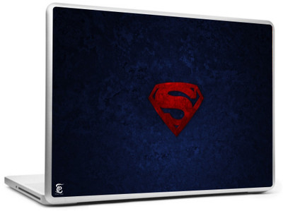 

Print Shapes Red superman logo with blue abstract Vinyl Laptop Decal 15.6