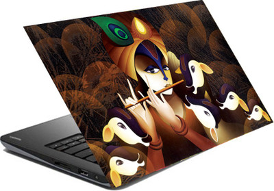 

hifex LORD KRISHNA 15.6X10 INCHES VINYL Laptop Decal 15.6