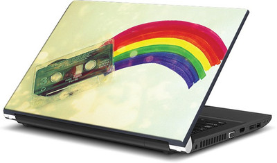 

ShopMantra Retro Music Casette Rainbow Vinyl Laptop Decal 15.6