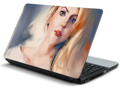 

Geek girl painting HQ Laminated Vinyl Laptop Decal 15.6