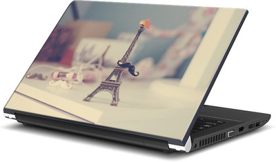 

ShopMantra Retro Eiffel Tower Moustache Vinyl Laptop Decal 15.6