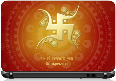 

Print Shapes Swastik Om Ganpatye Vinyl Laptop Decal 15.6