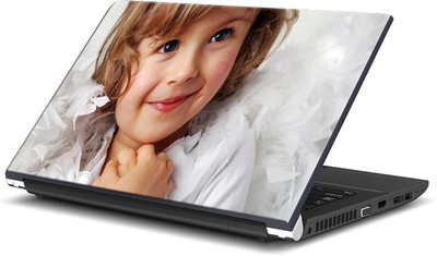 

ShopMantra Cute Baby Girl Smile Vinyl Laptop Decal 15.6