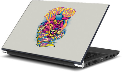 

ShopMantra Don't Party Foll The Party Art Vinyl Laptop Decal 15.6