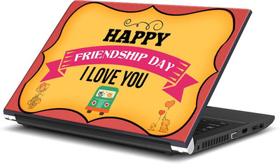 

FannZila Happy Friendship Day Design Vinyl Laptop Decal 15.6