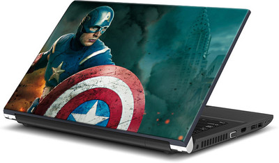 

ShopMantra Captain America With Shield Vinyl Laptop Decal 15.6