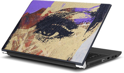 

ShopMantra Modern Woman Eyes Painting Texture Vinyl Laptop Decal 15.6