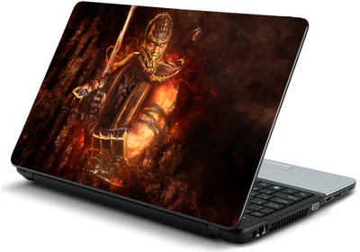 

Geek MORTAL KOMBAT SCORPION SWORD Laminated Vinyl Laptop Decal 15.6