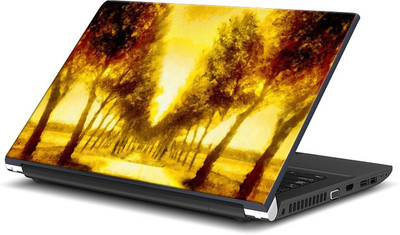 

ShopMantra Yellow Forest Countryside Paint Vinyl Laptop Decal 15.6