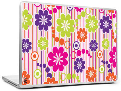 

Print Shapes Flower Texture Vinyl Laptop Decal 15.6