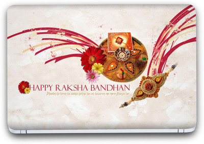 

Saledart Brother Sister Love Rakhi Raksha Bandhan Pyaar Festival Vinyl Laptop Decal 15.6