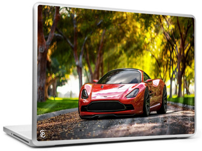 

Print Shapes Red Small Car Vinyl Laptop Decal 15.6