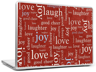 

Print Shapes Love Joy Typo Vinyl Laptop Decal 15.6