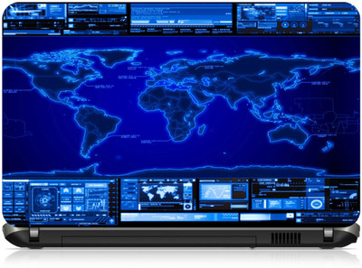

Box 18 World Map111659 Vinyl Laptop Decal 15.6