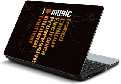 

Geek i love music HQ Laminated Vinyl Laptop Decal 15.6