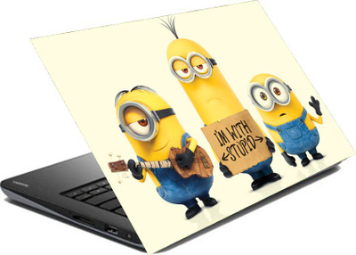 

hifex THREE MINIONS STUPID vinyl Laptop Decal 15.6