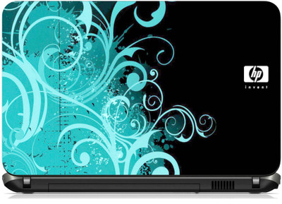 

Geek HP Invent Black Floral Laminated Vinyl Laptop Decal 15.6