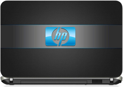 

Geek Hp Blue in Grey Strip Laminated Vinyl Laptop Decal 15.6