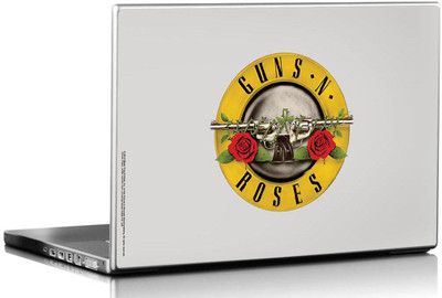 Bravado Guns N Roses Logo White Vinyl Laptop Decal 15.6