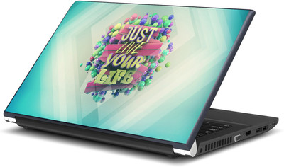

Artifa Just Live your life inspirational Vinyl Laptop Decal 15.6