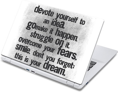ezyPRNT Devoting Quote Poste (13 inch) Vinyl Laptop Decal 13 available at flipkart for Rs.270