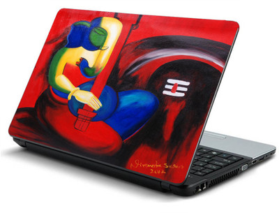 

Geek god ganesha paintings HQ Laminated Vinyl Laptop Decal 15.6