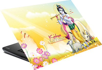 

hifex lord krishna kanhaiya vinyl Laptop Decal 15.6