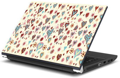 

Print Shapes Heart pattern Vinyl Laptop Decal 15.6