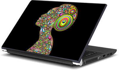 

ShopMantra Abstract Lady Pattern Vinyl Laptop Decal 15.6